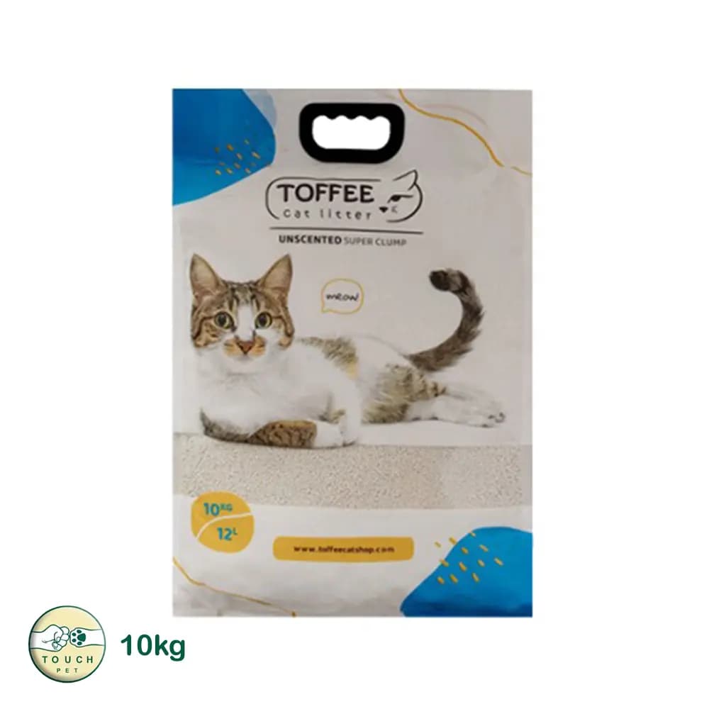 خاک تافی ساده Toffee Cat Litter وزن ۱۰ کیلوگرم