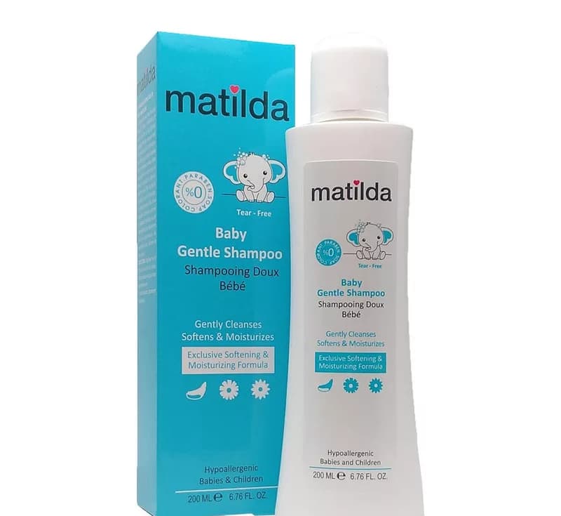شامپو ملایم کودک ماتیلدا (Matilda) مدل Gentle حجم 200 میلی لیتر — تصویر ۲