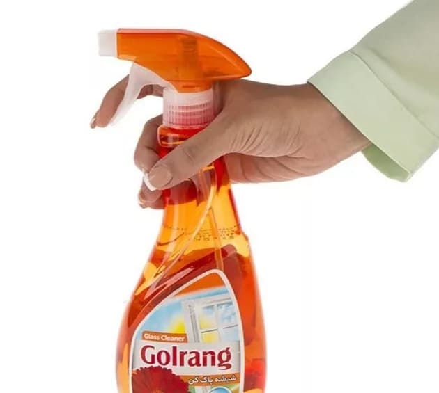 شیشه پاک کن گلرنگ (Golrang) مدل نارنجی حجم 500 میلی لیتر — تصویر ۲