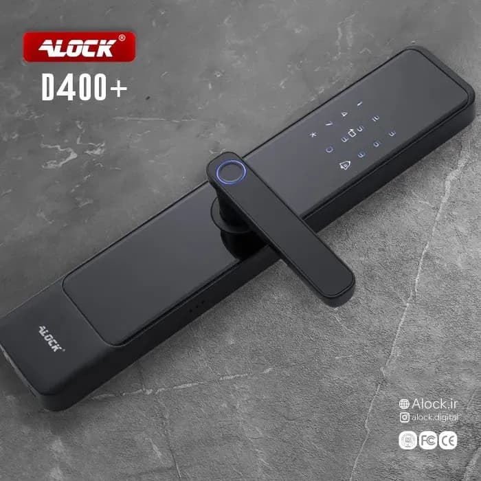 دستگیره هوشمند alock اثر انگشتی مدل +D400 — تصویر ۴