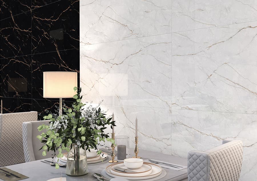 سرامیک طرح سنگ گلدن بلک یولا 60*120 نانو پولیش الوند — تصویر ۲