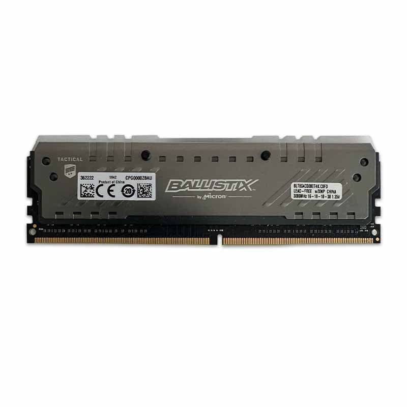رم 8 گیگ Crucial Ballistix Tactical 8GB DDR4 3000Mhz استوک در حد نو — تصویر ۴