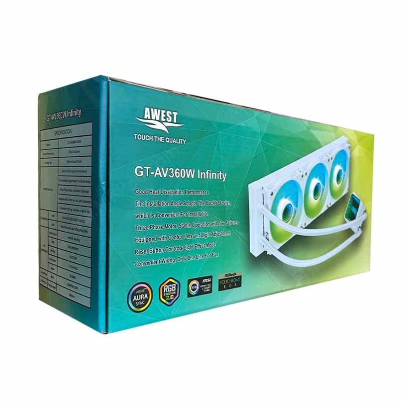 خنک کننده پردازنده اوست Awest GT-AVT360W Infinity استوک — تصویر ۴