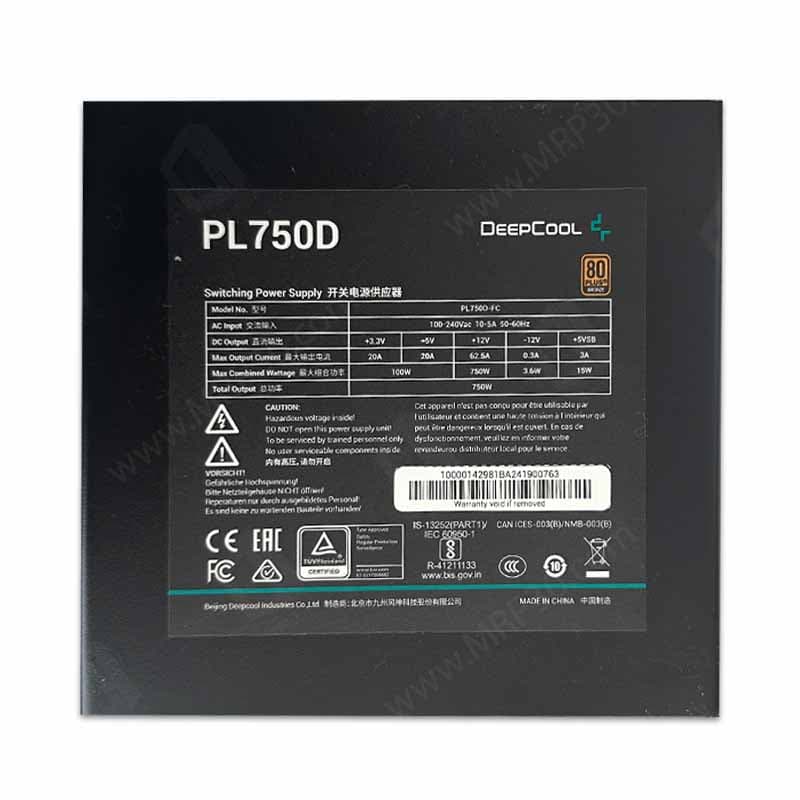 پاور 750 وات دیپ کول Deepcool PL750D استوک در حد نو — تصویر ۴
