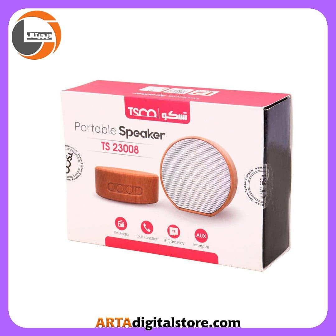 اسپیکر بلوتوثی تسکو TSCO TS 23008 Wood — تصویر ۲