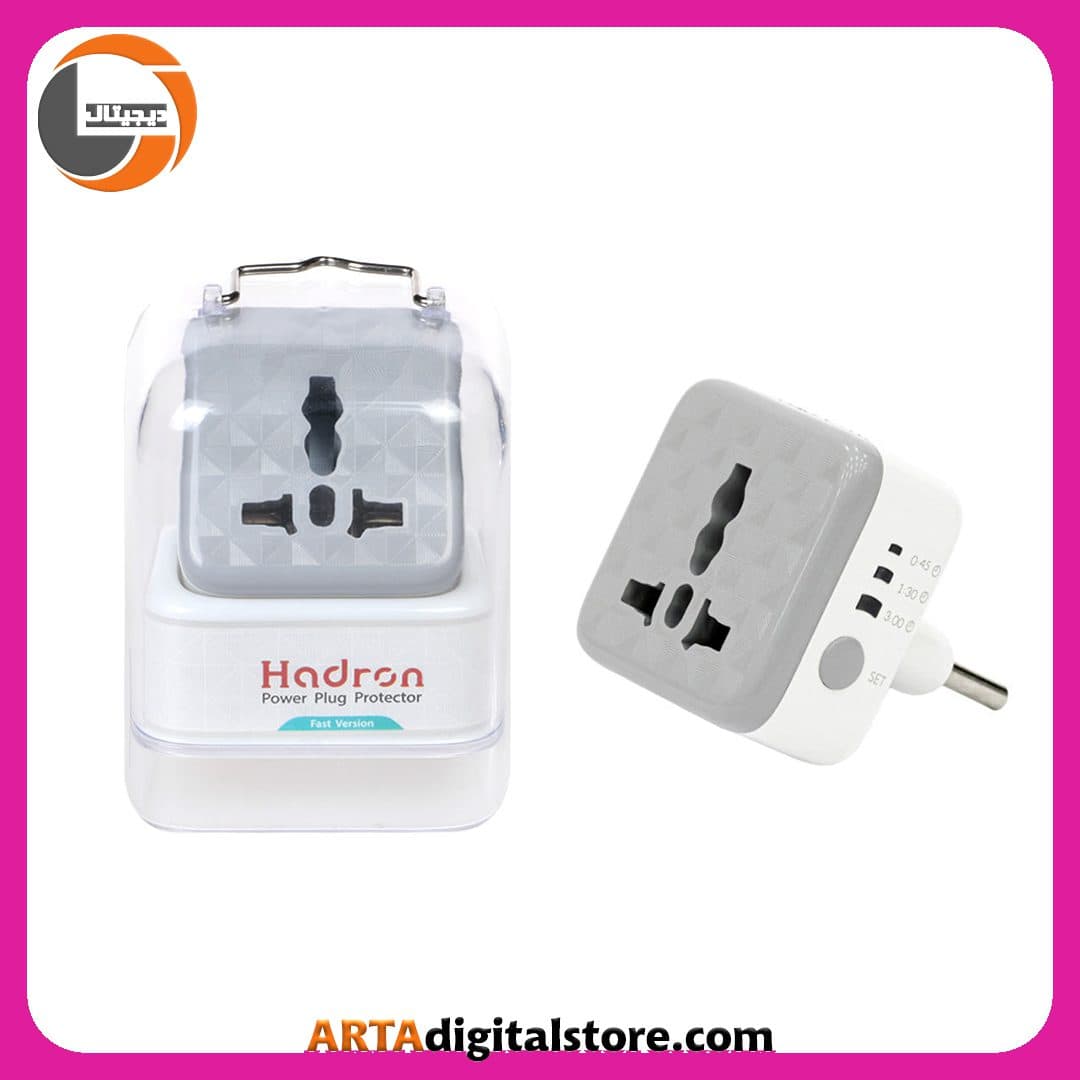تبدیل سه به دو برق Hadron P103 Timer White — تصویر ۲
