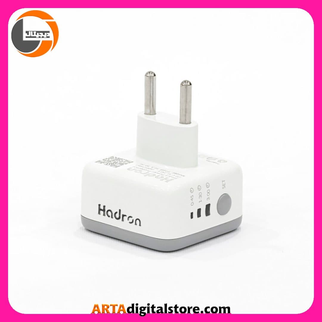 تبدیل سه به دو برق Hadron P103 Timer White — تصویر ۳