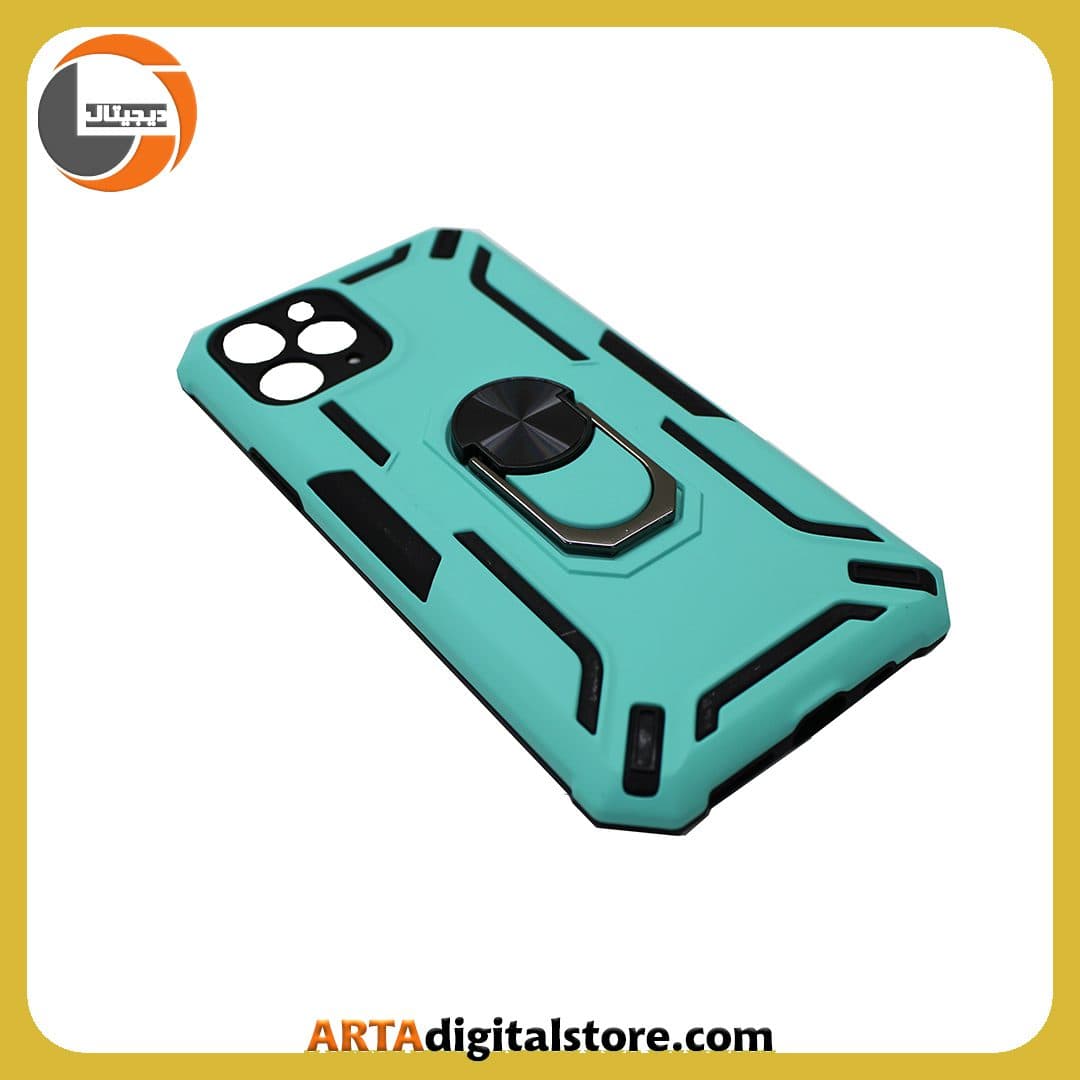 گارد بک کاور Apple iPhone 11 Pro مشکی فیروزه ای — تصویر ۲