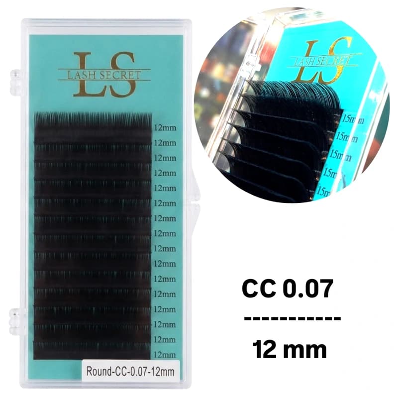 پالت اکستنشن مژه لش سکرت LASH SECRET CC-0.07 12mm