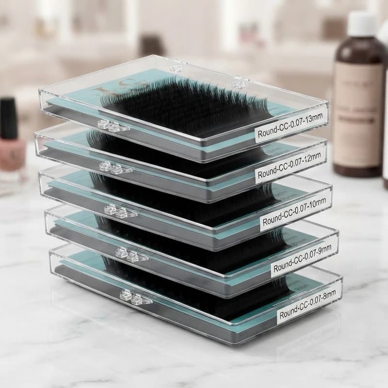 پالت اکستنشن مژه لش سکرت LASH SECRET CC-0.07 10mm — تصویر ۲