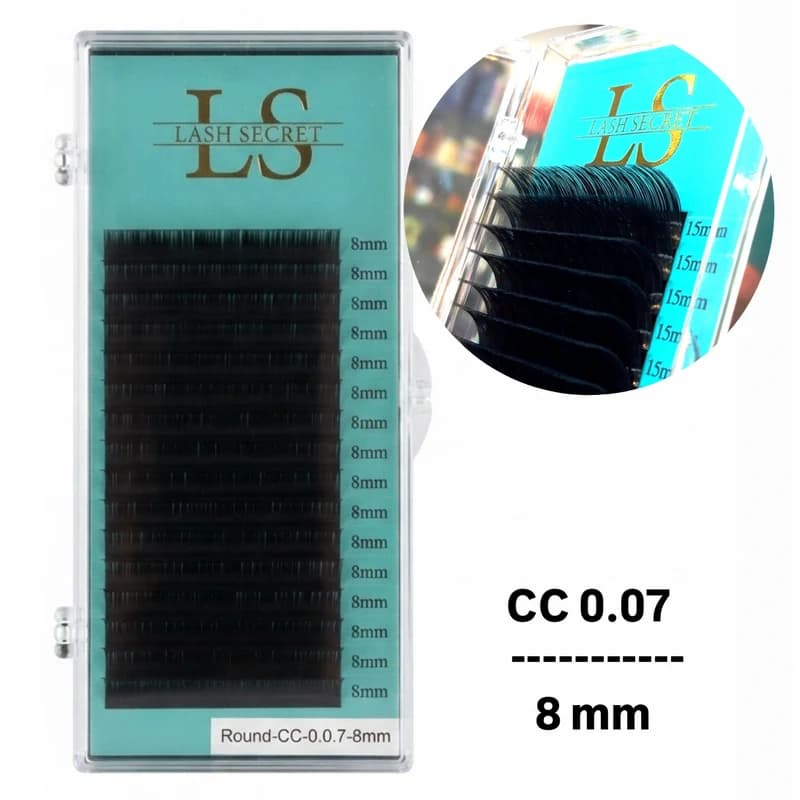پالت اکستنشن مژه لش سکرت LASH SECRET CC-0.07 8mm