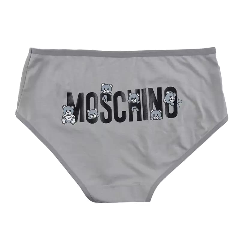 شورت اسلیپ زنانه نخی چاپی طرح خرس moschino برند بانو — تصویر ۴