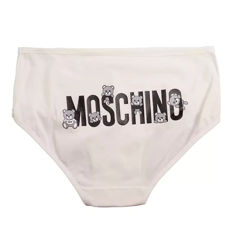 شورت اسلیپ زنانه نخی چاپی طرح خرس moschino برند بانو — تصویر ۷