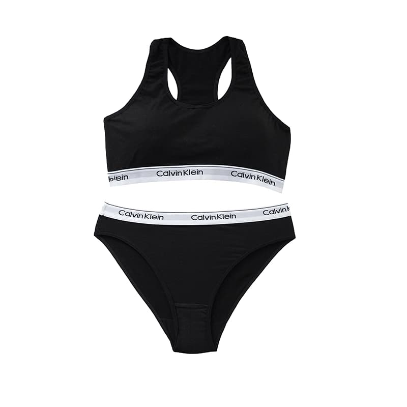 ست نیم تنه و شورت اسلیپ calvin klein برند EMA — تصویر ۷