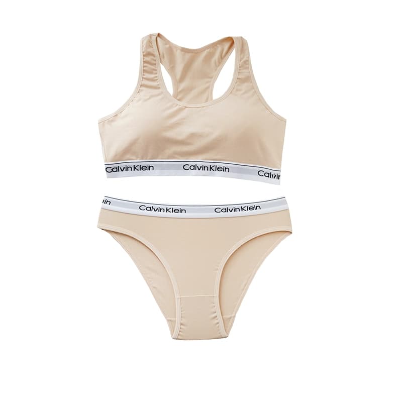 ست نیم تنه و شورت اسلیپ calvin klein برند EMA — تصویر ۳