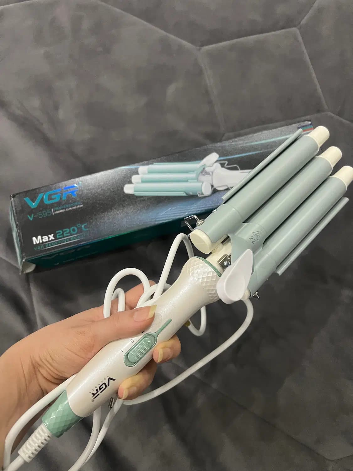فر کننده مو VGR V-595 | فرکننده سه‌لوله‌ای حرفه‌ای