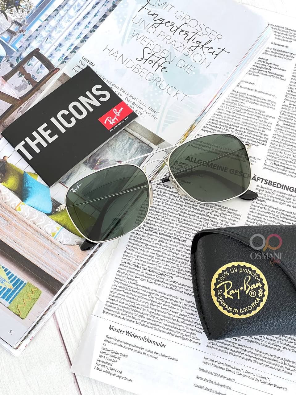 عینک آفتابی اسپرت ریبن مدل RayBan RB3136 CARAVAN — تصویر ۴