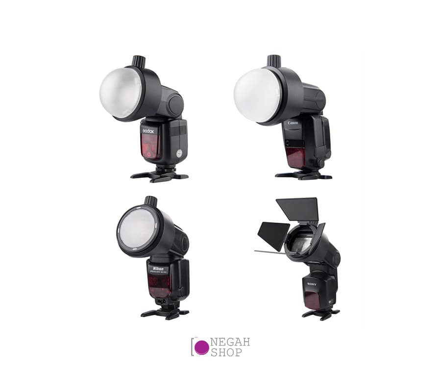 آداپتور مگنتی هد فلاش گودکس مدل Godox S-R1 Adapter Round Flash Head Magnetic Modifier — تصویر ۴