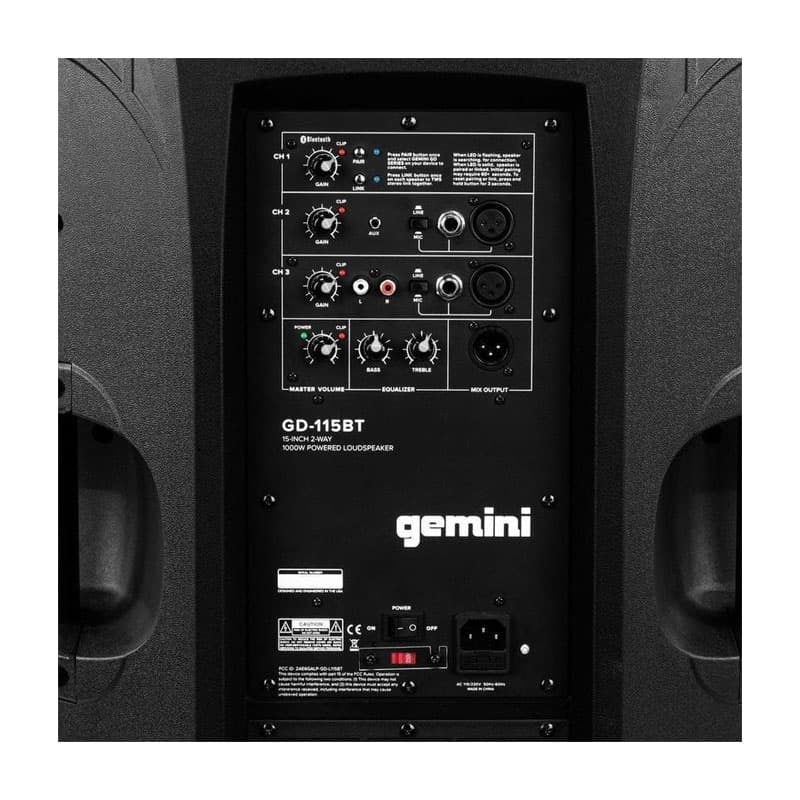 اسپیکر پرتابل Gemini GD-115BT — تصویر ۶