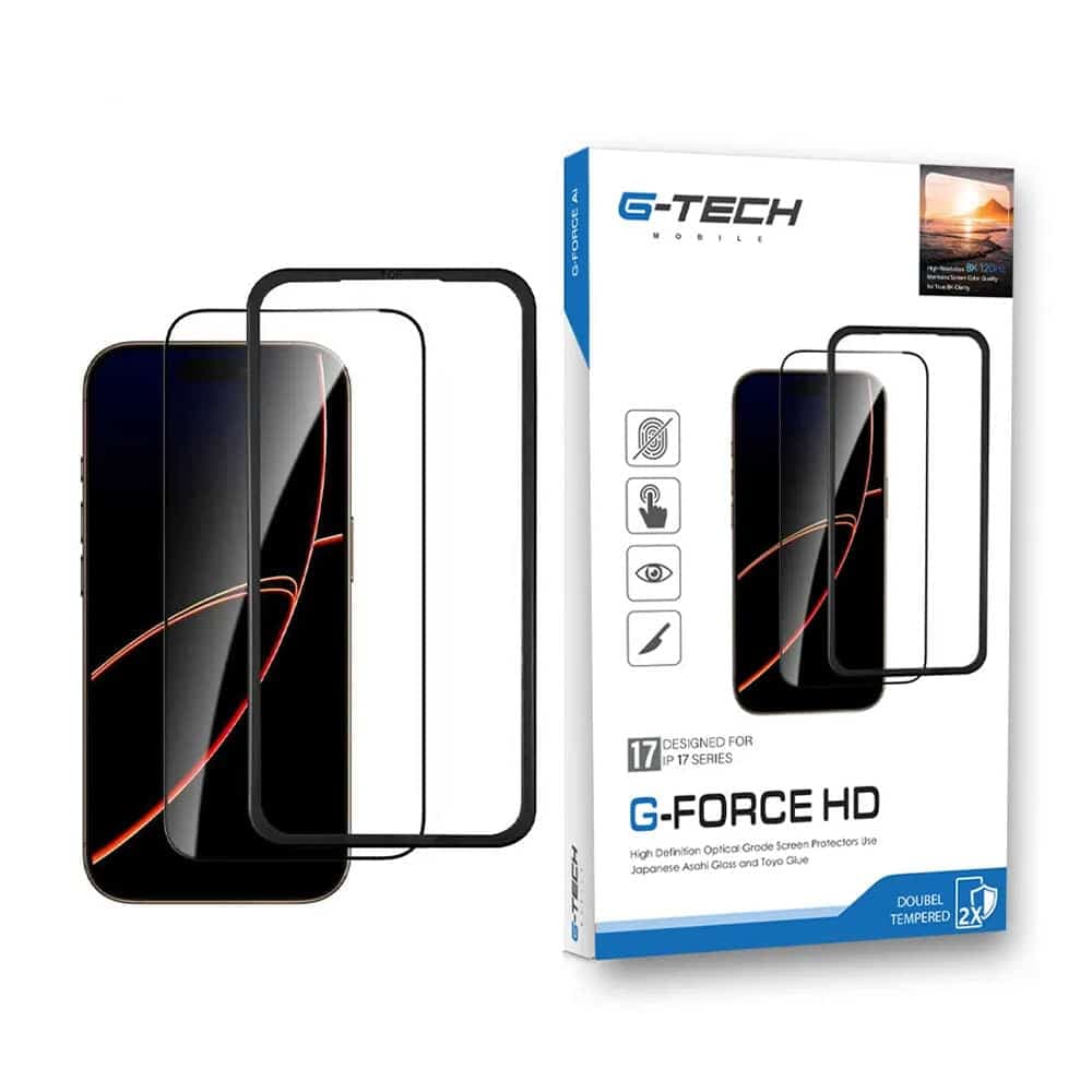 گلس جی تک شفاف برای آیفون ۱۷ پرو مدل G-FORCE HD (GSA02722) — تصویر ۳