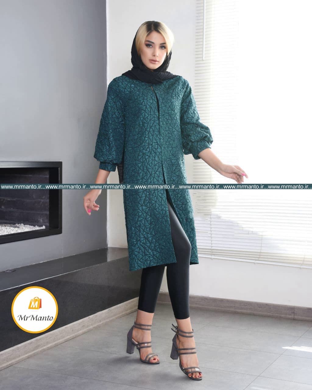 مانتو بهار 1400 ژاکارد فکورا — تصویر ۲