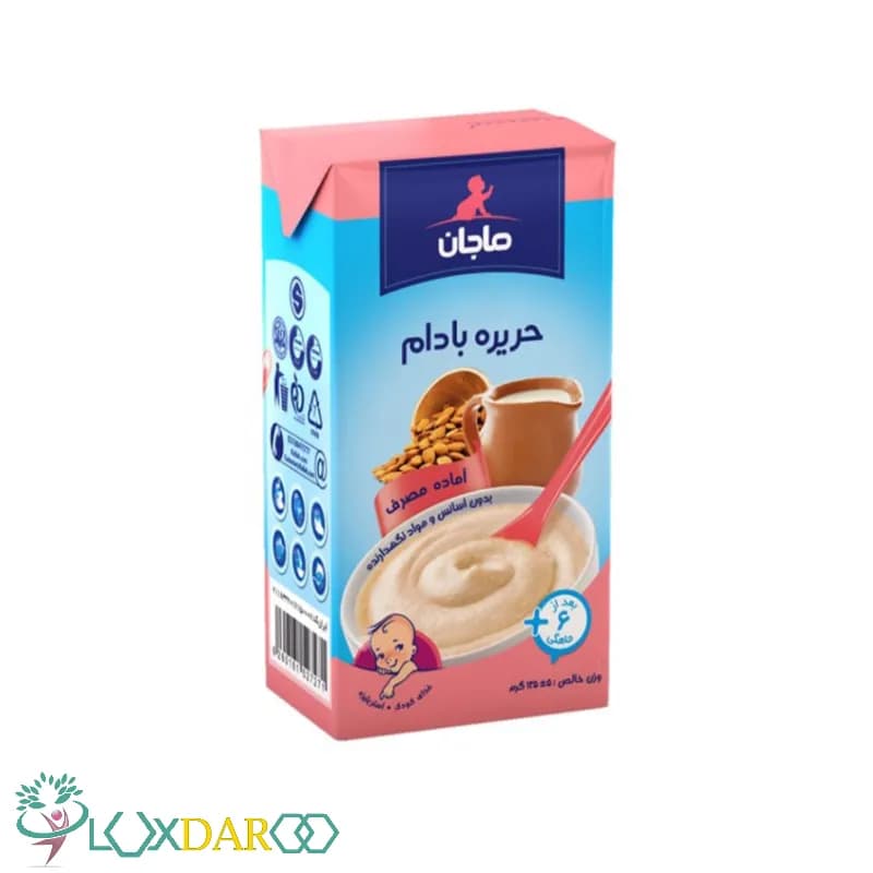 غذای کودک حریره بادام ماجان | از 6 ماهگی به بعد