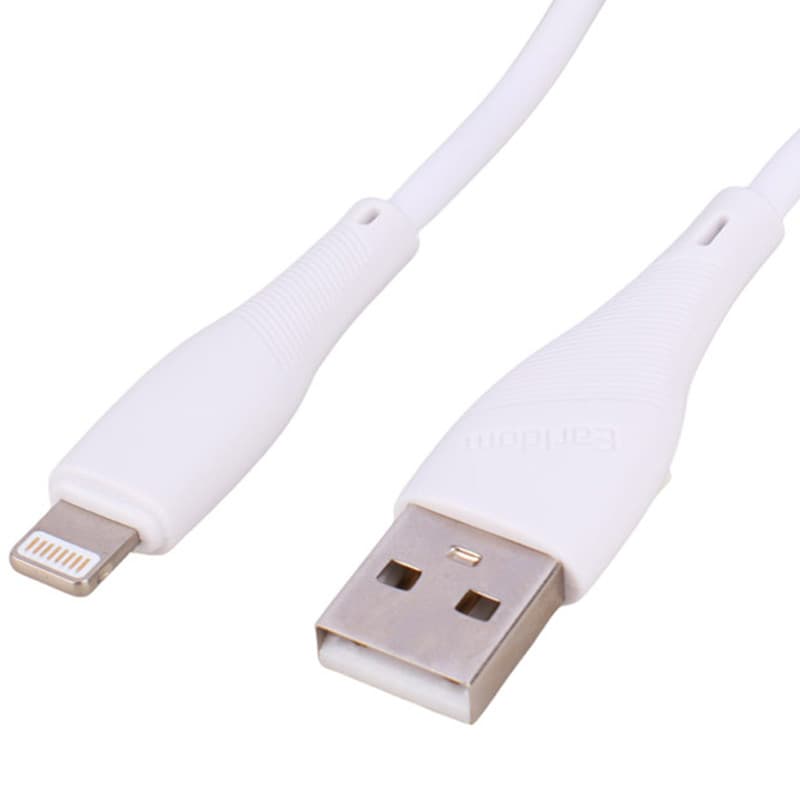 کابل کوتاه لایتنینگ فست شارژ 2.4 آمپر ارلدام EC-163i طول 25 سانتی متر — تصویر ۲
