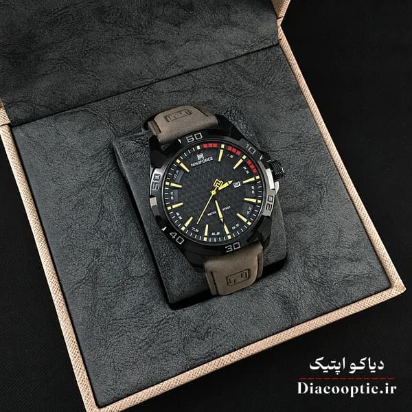 ساعت مچی اورجینال مردانه برند نیوی فورس مدل NF8023 چرمی — تصویر ۷