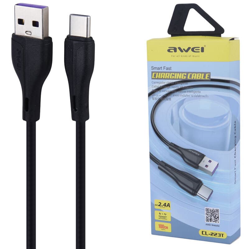 کابل تایپ سی فست شارژ 2.4 آمپر اوی CL-223T طول 1 متر