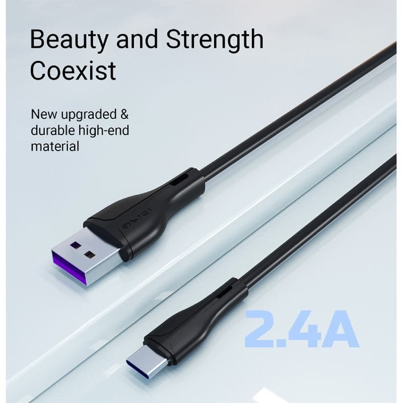 کابل تایپ سی فست شارژ 2.4 آمپر اوی CL-223T طول 1 متر — تصویر ۷