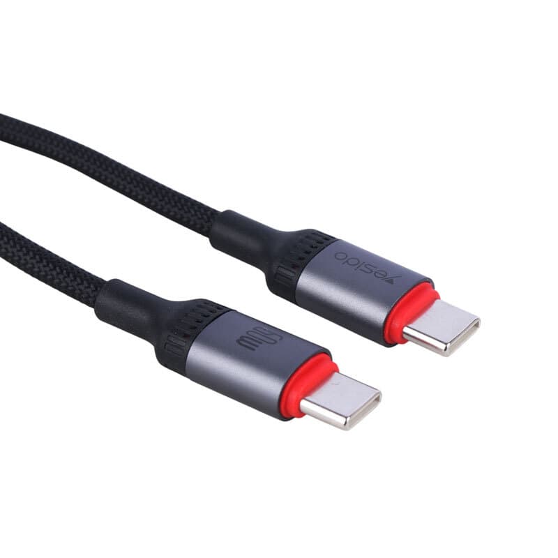 کابل دو سر تایپ سی فست شارژ 60 وات یسیدو CA181 طول 1.2 متر — تصویر ۳