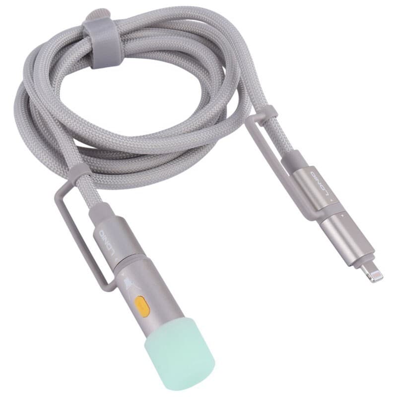 کابل شارژ چندکاره فست شارژ 65 وات الدینیو LC19 طول 1.2 متر — تصویر ۴