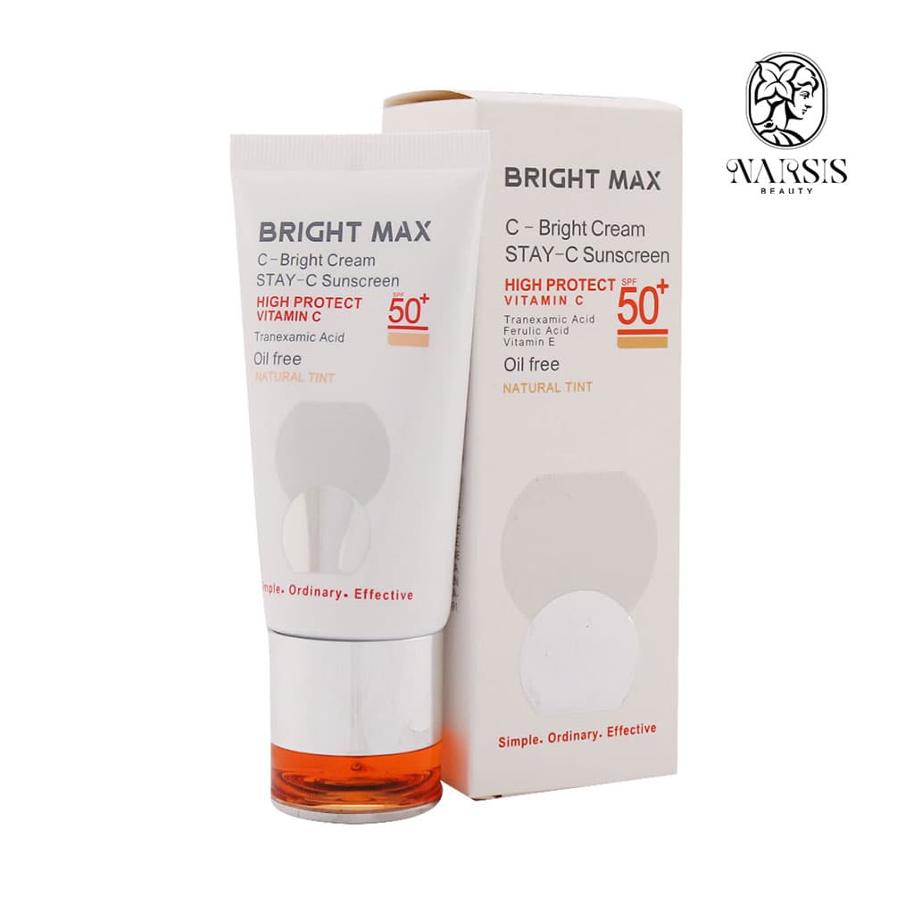 کرم ضد آفتاب سی برایت SPF50 برایت مکس حجم 40 میلی لیتر-رنگی