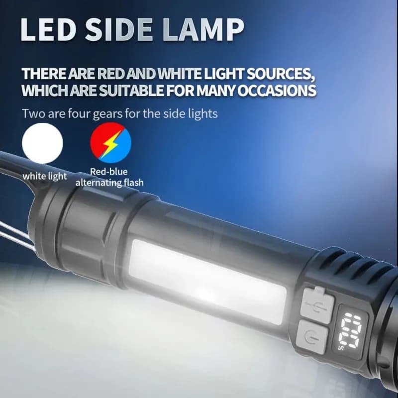 مینی چراغ قوه LED دارای لامپ پلیسی کد F733 — تصویر ۵