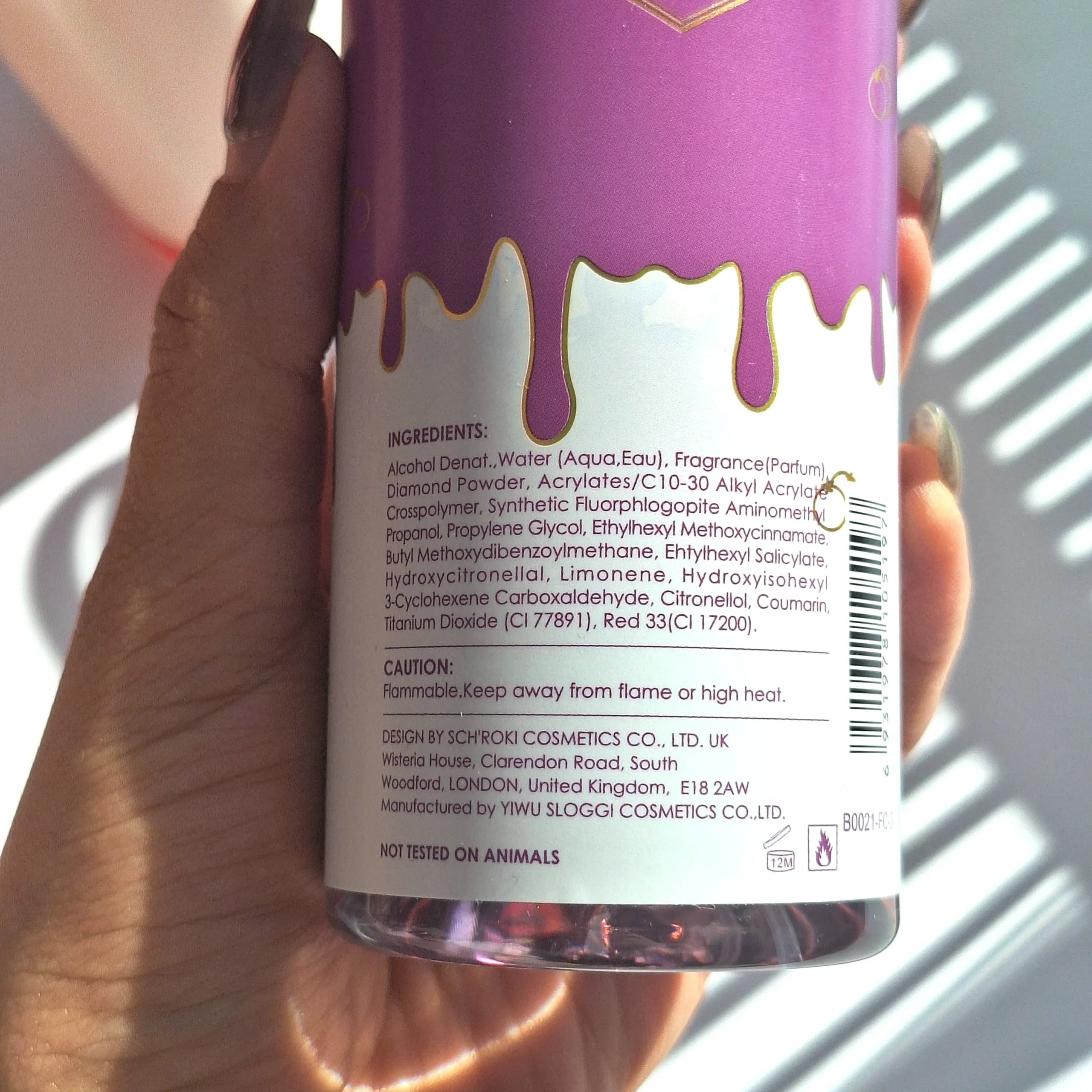 بادی اسپلش رایحه Sweet Cake Blueberry — تصویر ۲