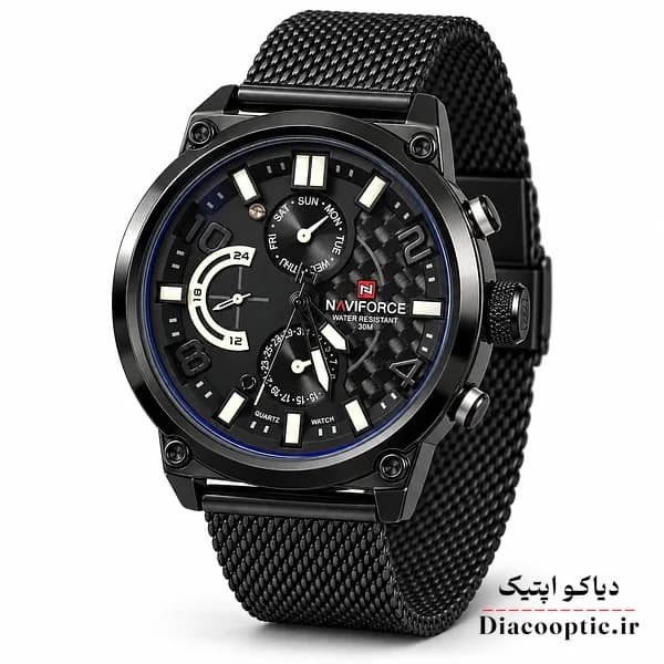 ساعت مچی اورجینال مردانه برند نیوی فورس مدل NF9068 بند حصیری