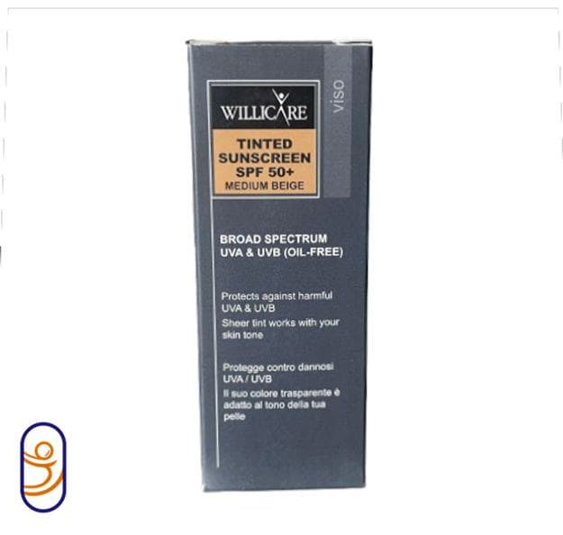 کرم ضد آفتاب رنگی SPF50 بژ مدیوم ویلی کر