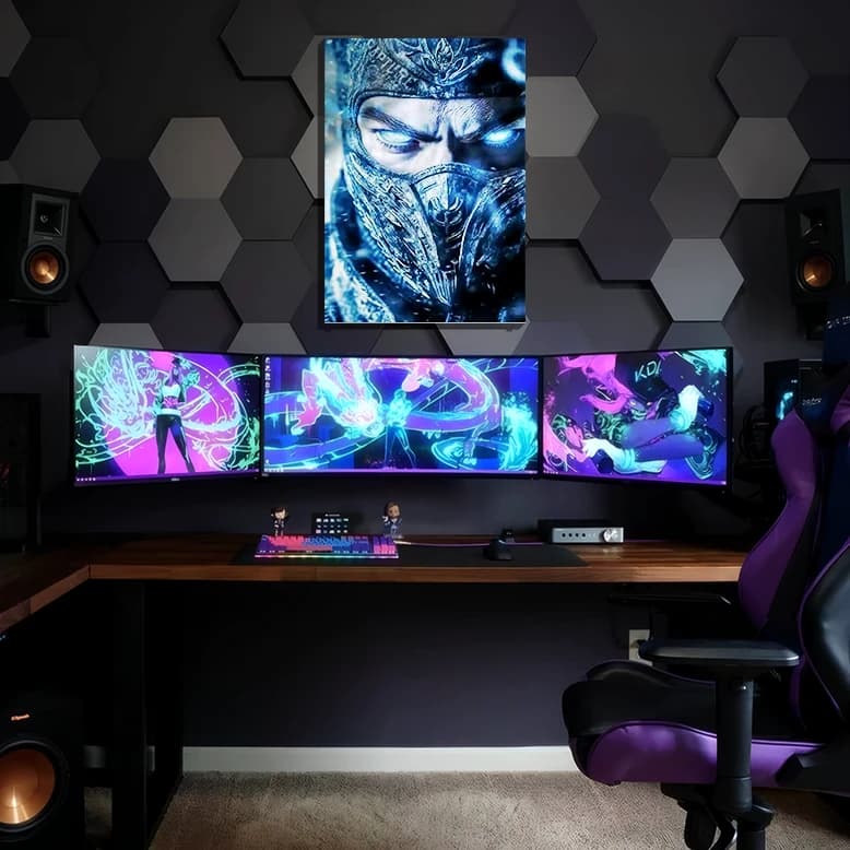 متال پوستر ساب زیرو از بازی مورتال کامبت Mortal Kombat با کد G-47 — تصویر ۲