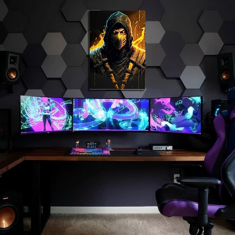 متال پوستر اسکورپین از بازی مورتال کامبت Mortal Kombat با کد G-46 — تصویر ۲