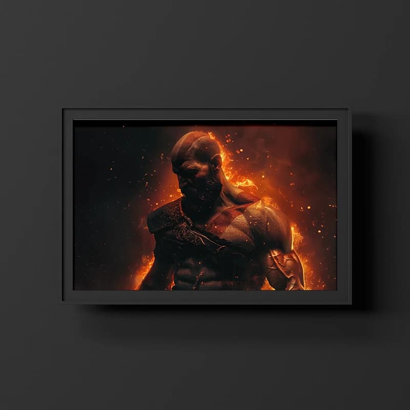 متال پوستر خدای جنگ از خدای جنگ God of War با کد G-45 — تصویر ۳