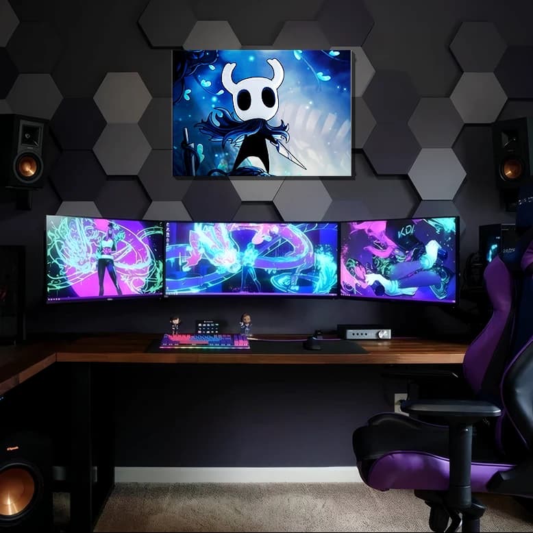 متال پوستر هالو نایت از بازی هالو نایت Hollow Knight با کد G-44 — تصویر ۲