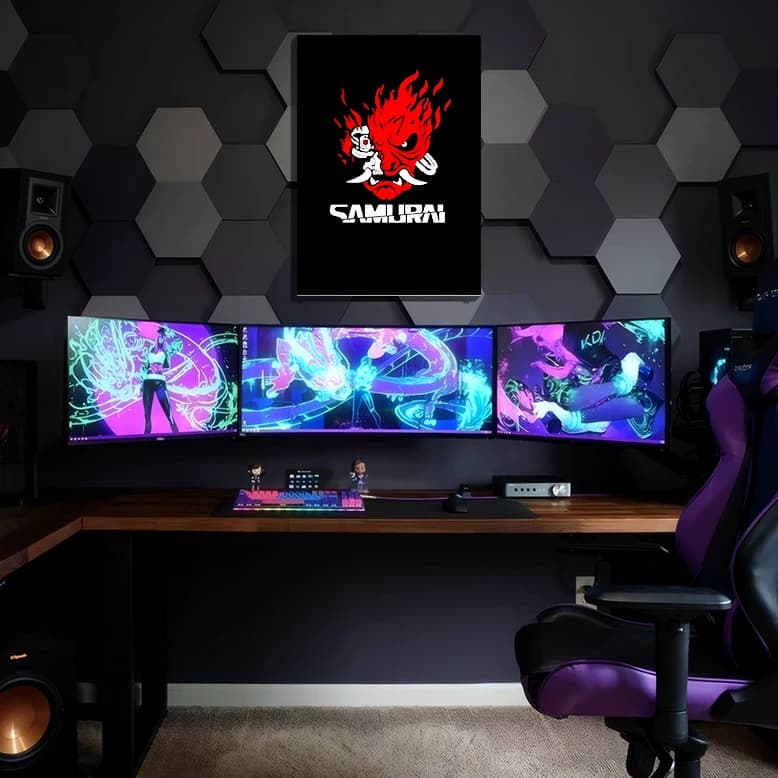 متال پوستر بازی سایبرپانک Cyberpunk 2077 با کد G-41 — تصویر ۲