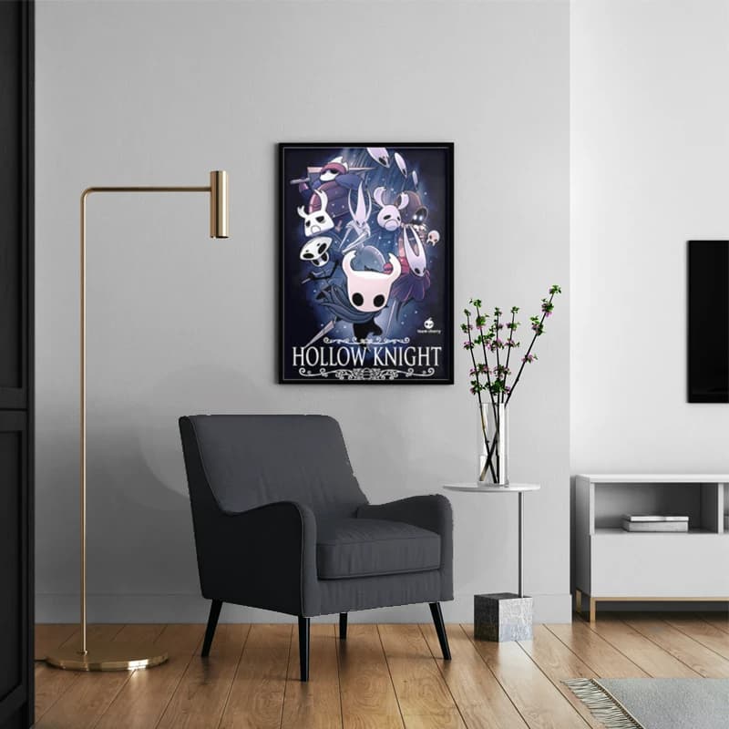 متال پوستر هالو نایت از بازی هالو نایت Hollow Knight با کد G-37 — تصویر ۳