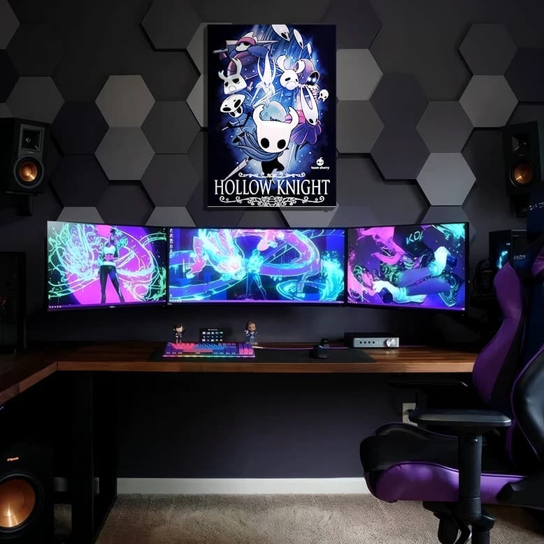 متال پوستر هالو نایت از بازی هالو نایت Hollow Knight با کد G-37 — تصویر ۲