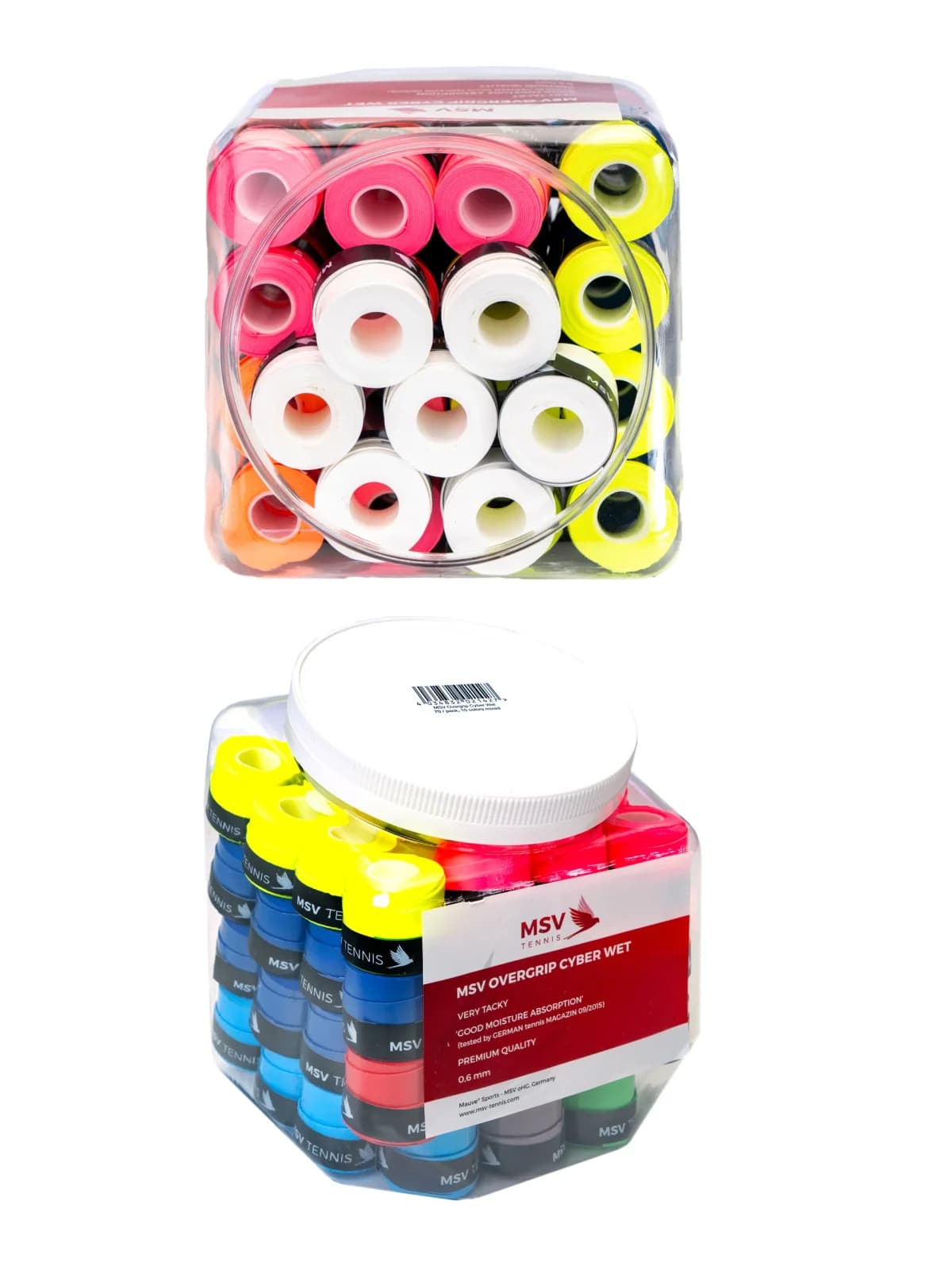 اورگریپ ام اس وی مدل Overgrip Cyber Wet, 70 / pack, 10 colors in a candy bowl