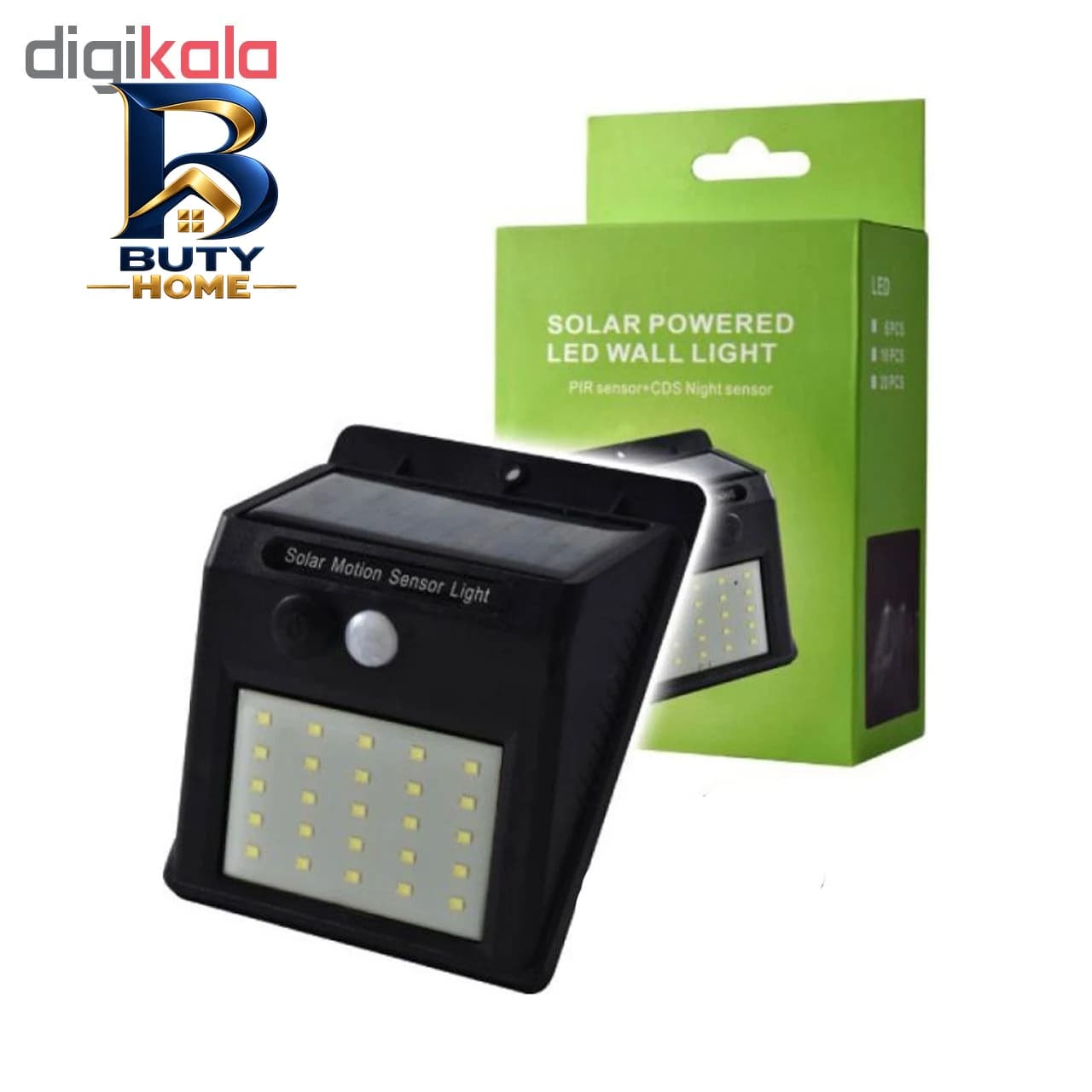 چراغ خورشیدی دیواری مدل 20LED LIGHT — تصویر ۴