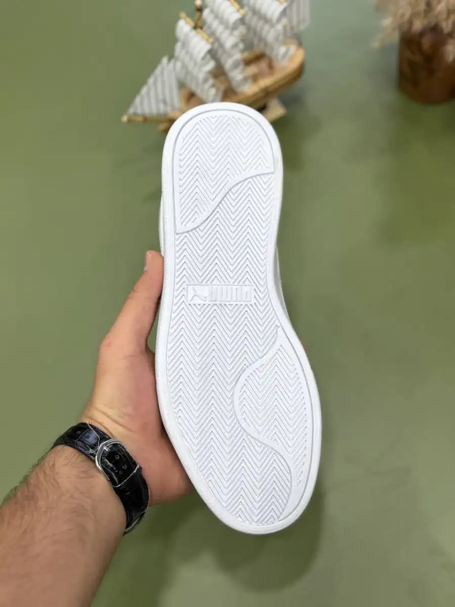 کتونی پو.ما مدل Puma Shuffle سفید پشت صورتی — تصویر ۴