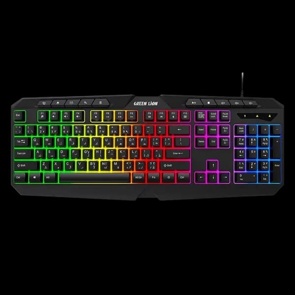 کیبورد و موس گیمینگ گرین لاین مدل Green Lion GKM-400 RGB Gaming Keyboard + Mouse — تصویر ۲