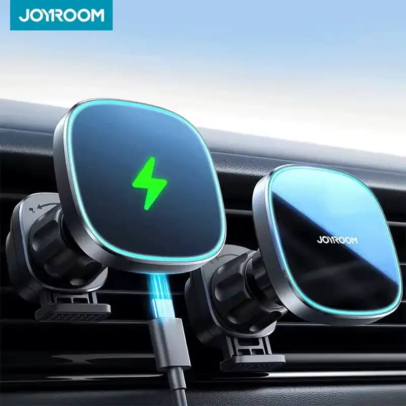 هولدر و نگهدارنده موبایل خودرو با شارژر بیسیم وایرلس جویروم مدل joyroom JR-ZS388 — تصویر ۲