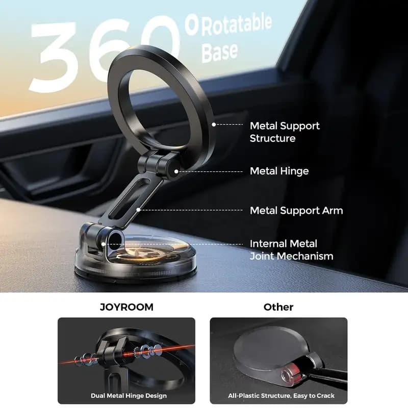 هولدر و نگهدارنده مگنتی مخصوص خودرو جویروم مدل Joyroom Magnetic JR-ZS505 — تصویر ۷